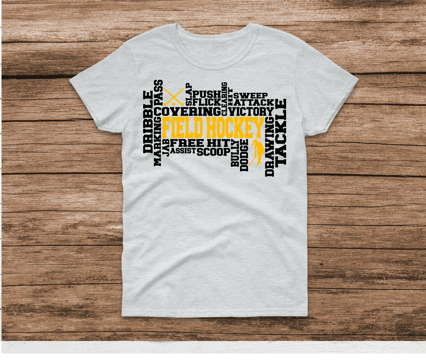 Field Hockey Girl Word Art Shirt