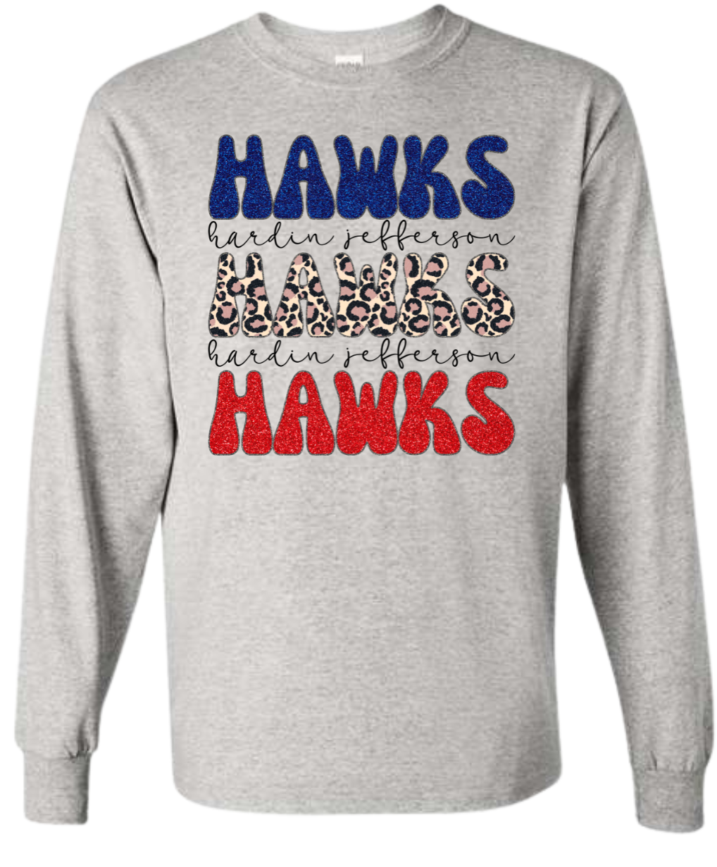 Hawks Glitter HJ Long Sleeve Shirt