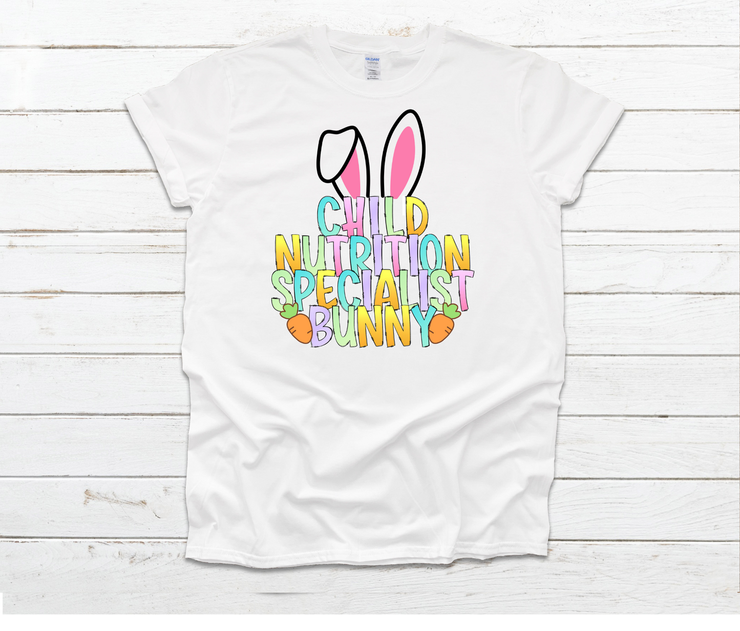 Child Nutrition Specialist Bunny White Shirt