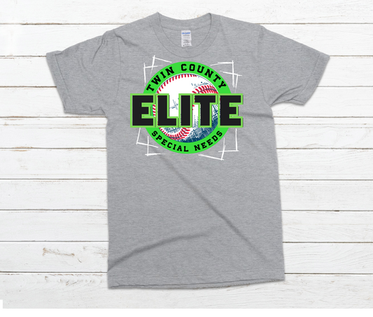 Elite Twin County Special Needs Champion Baseball Shirts