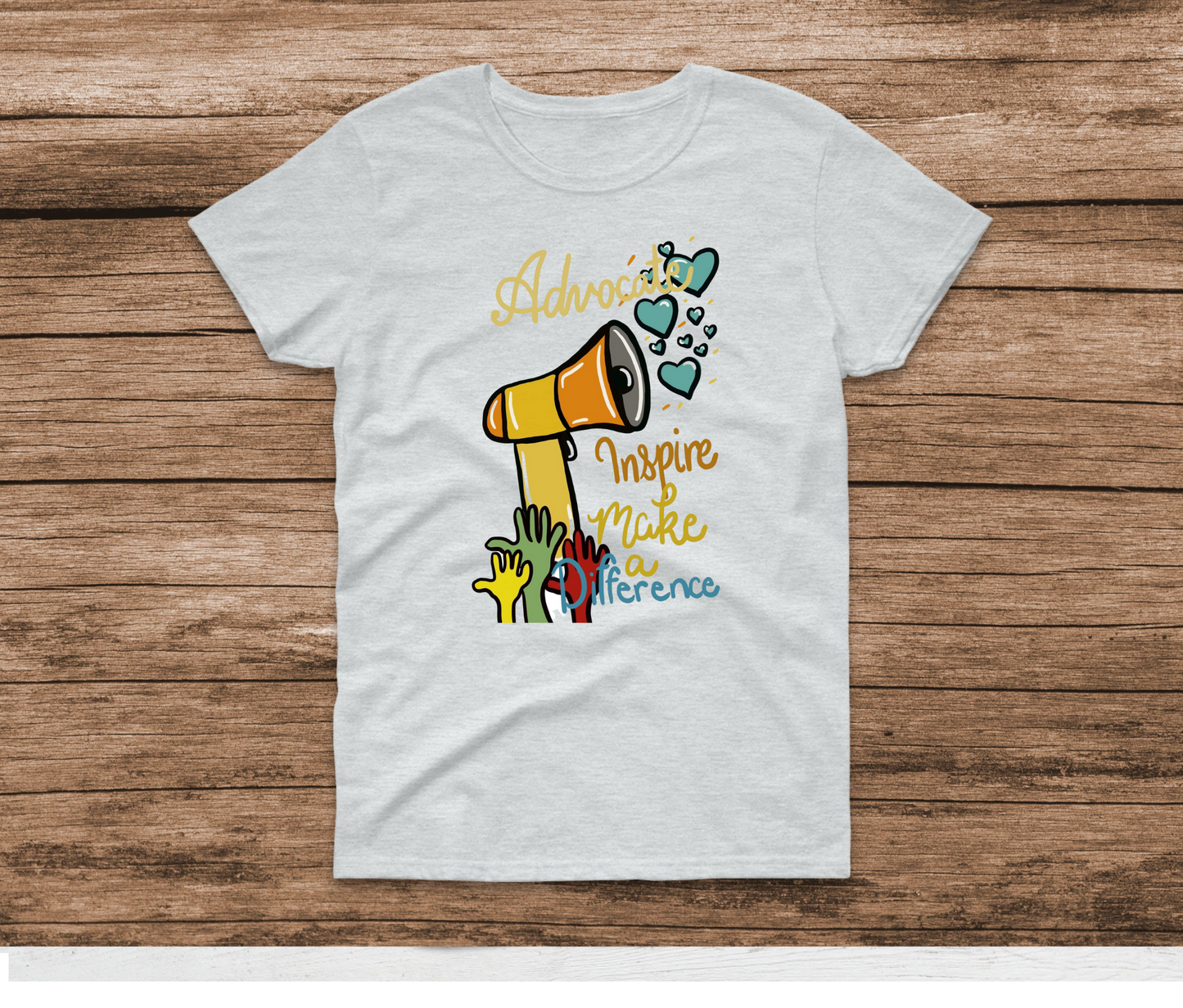 Hands Up Make A Difference Shirt by Ashley Sattler