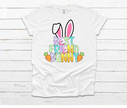 Best Friend Bunny White Shirt