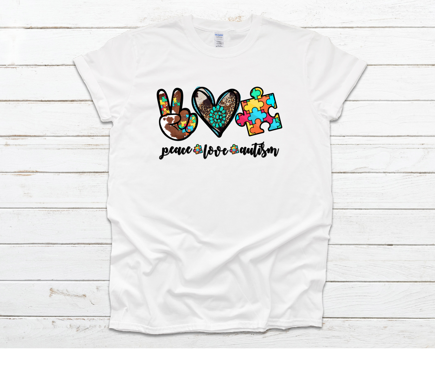 Peace Love Autism T-shirt