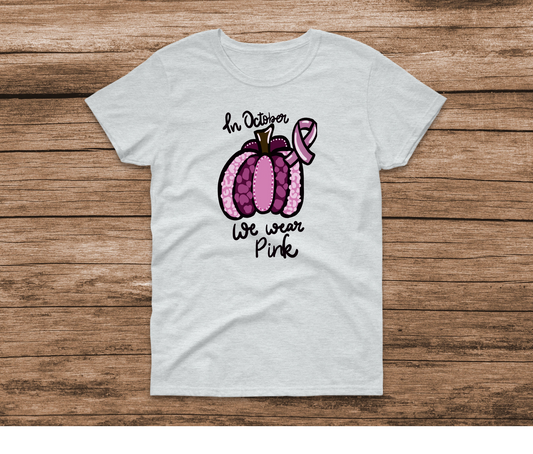 Pink Pumpkin Ash Shirt by Ashley Sattler