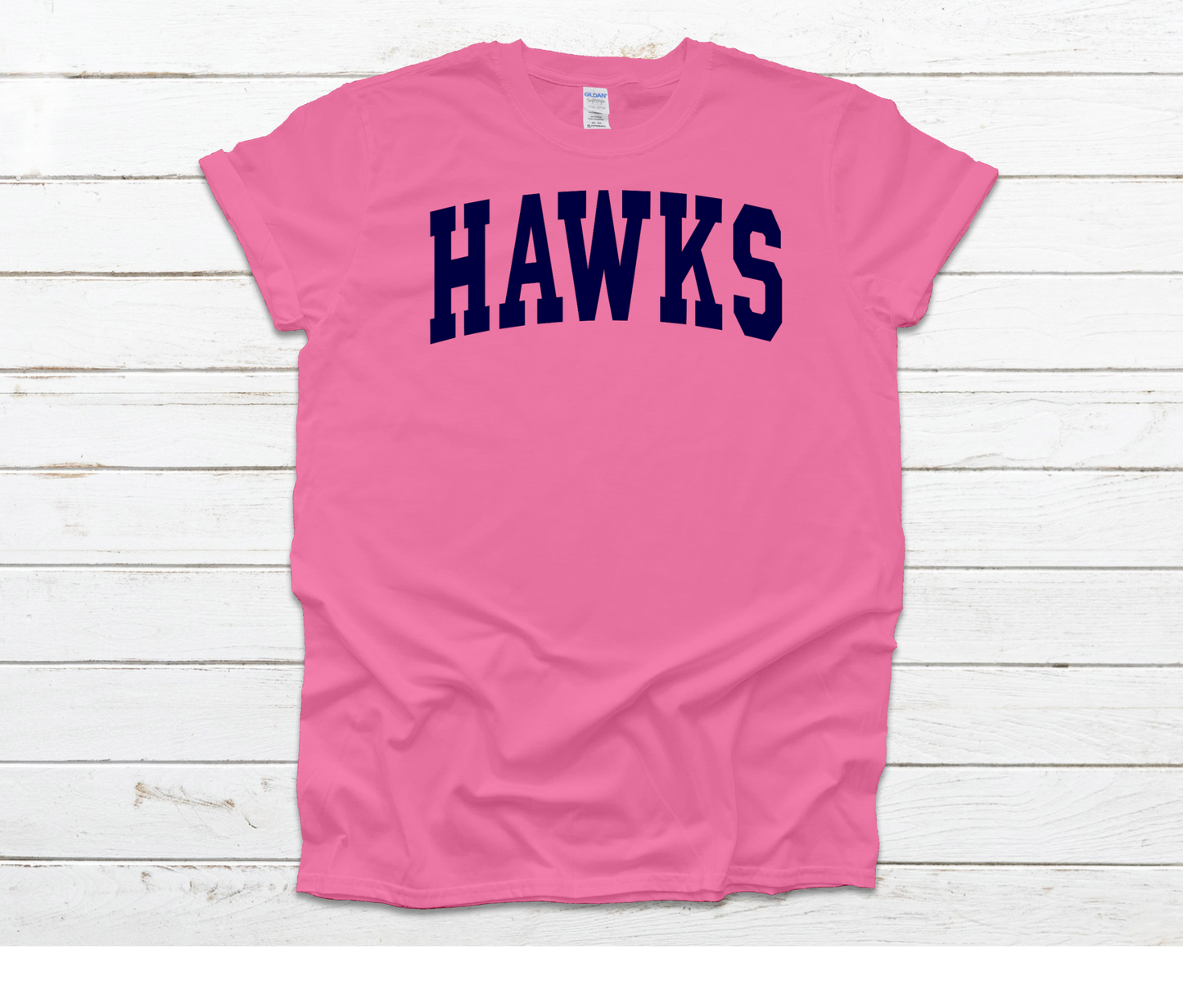 Hawks Navy Filled Arch Pink Shirt