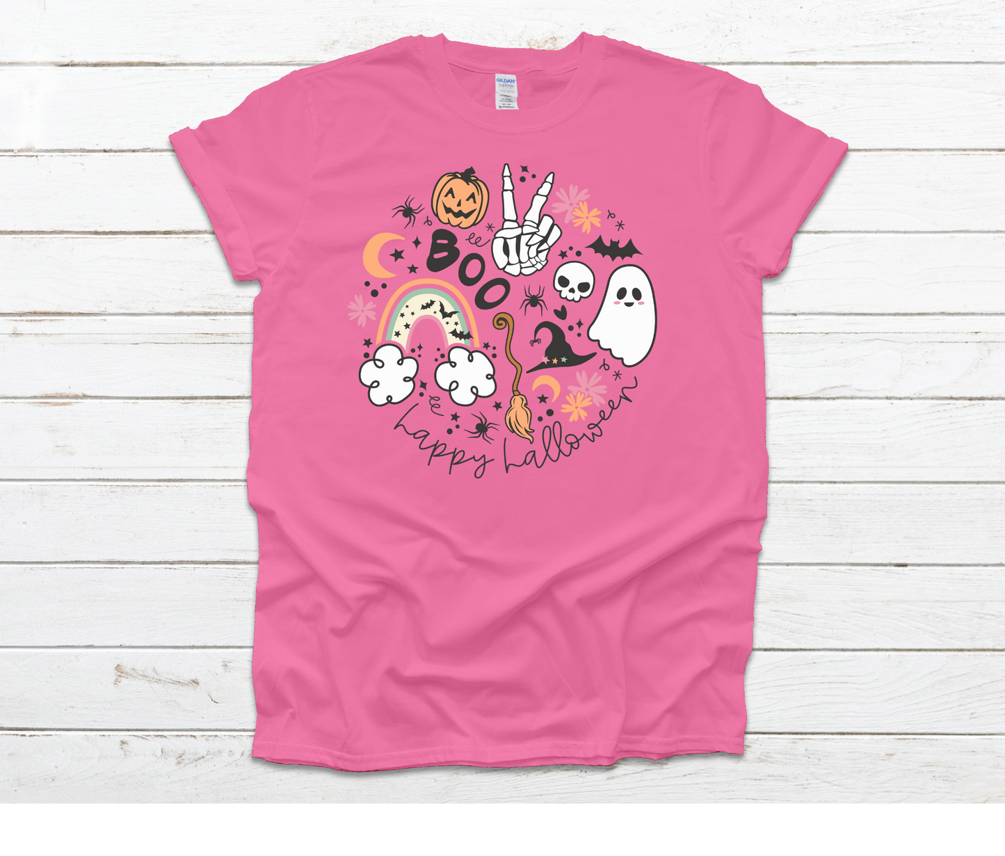 Halloween Doodles Circle Shirt