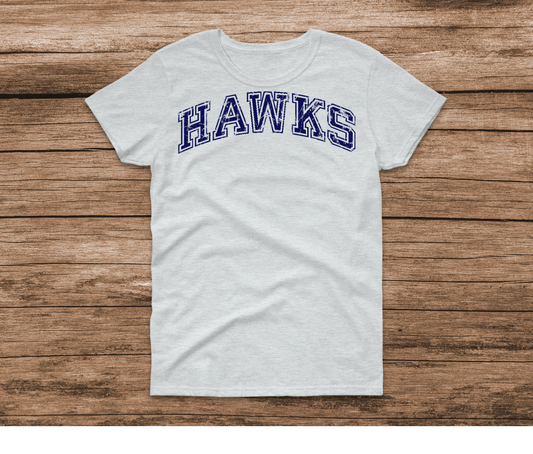 Distressed Hawks Ash Shirt