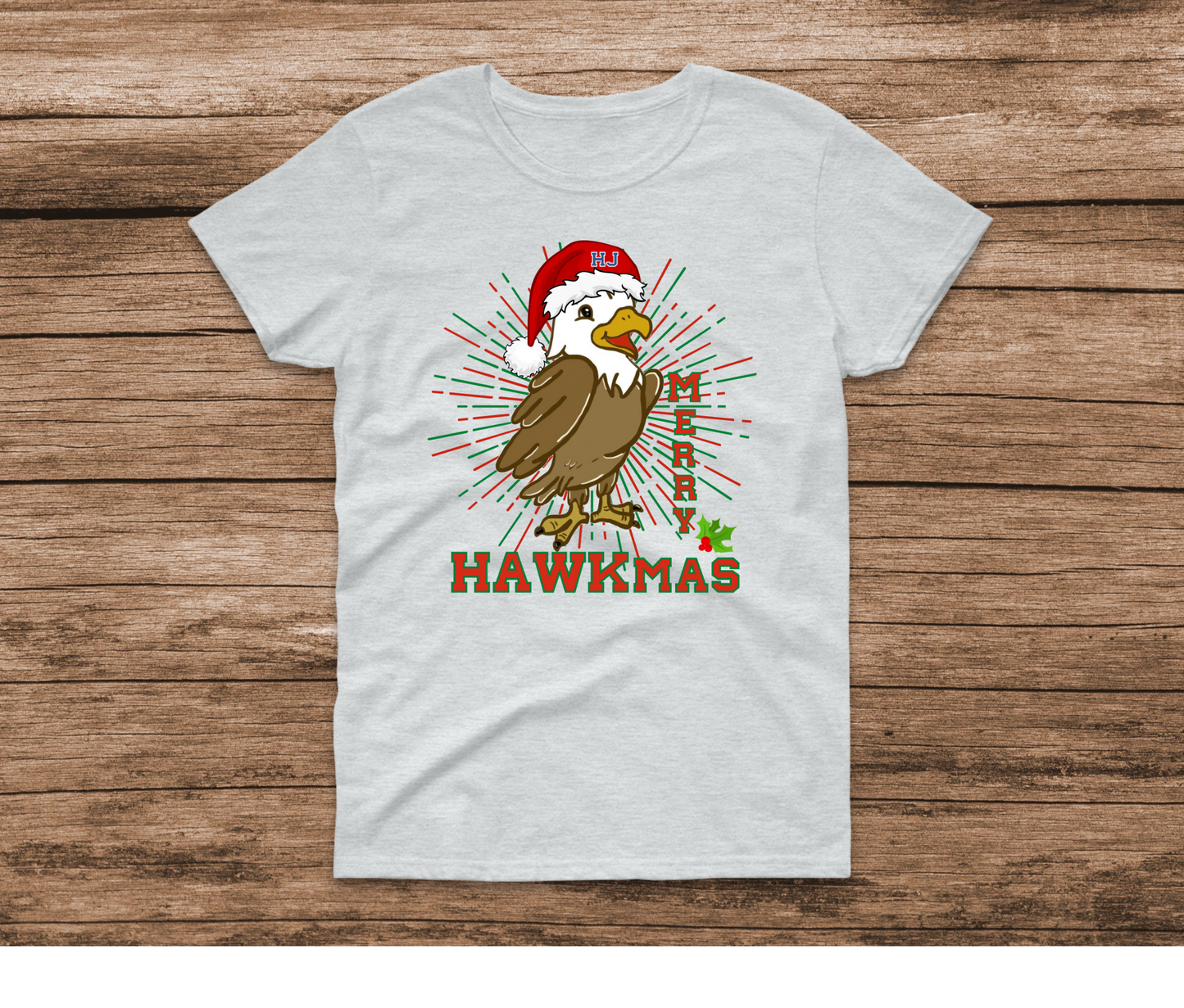 Merry Hawkmas Shirt by Ashley Sattler