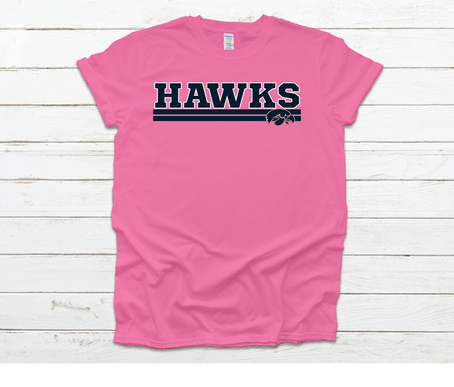 Hawks Lined Logo Shirt