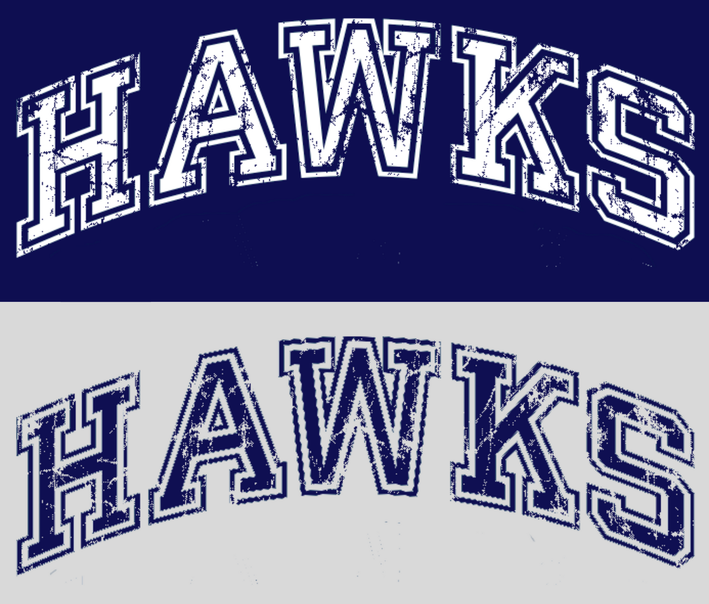 Distressed Hawks Gray Sweatshirt & Hoodie