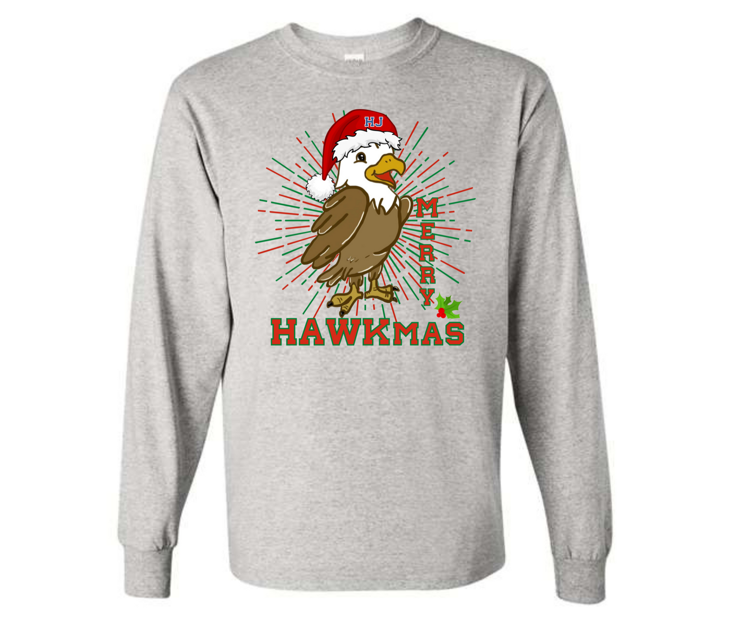 Merry Hawkmas by Ashley Sattler Sweatshirt & Hoodie & Long Sleeve Shirt