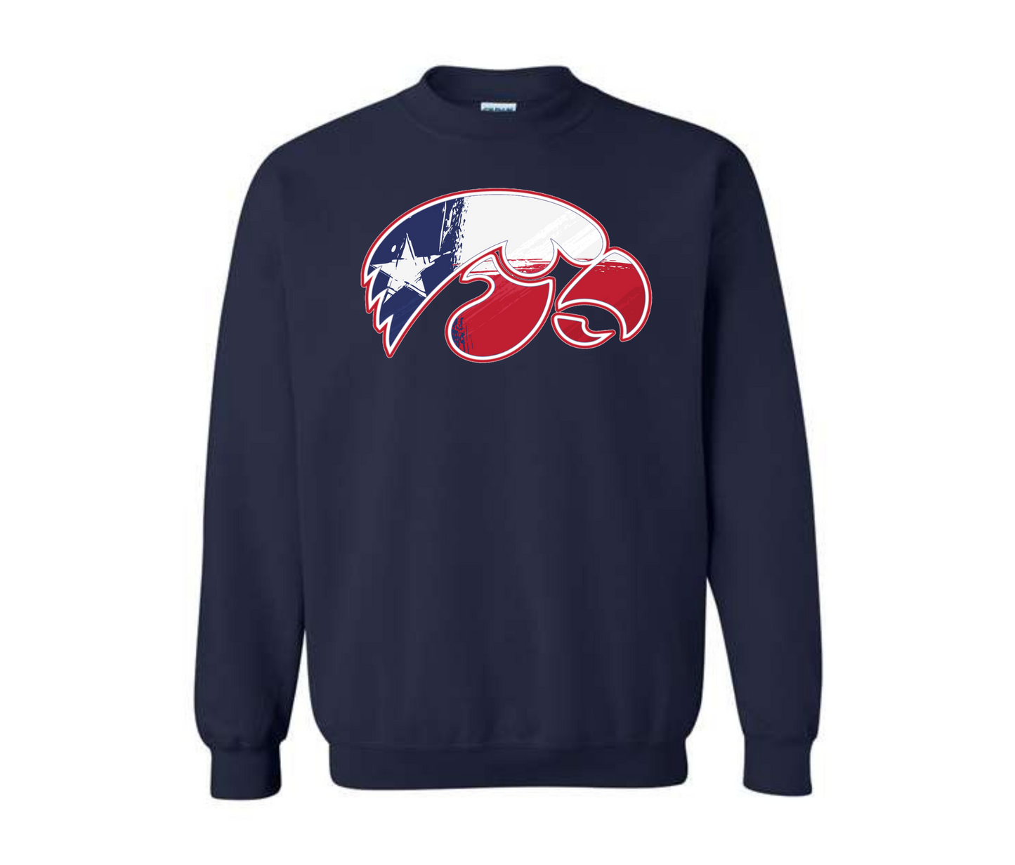 Texas Flag Hawk Sweatshirt & Hoodie & Long Sleeve Shirt