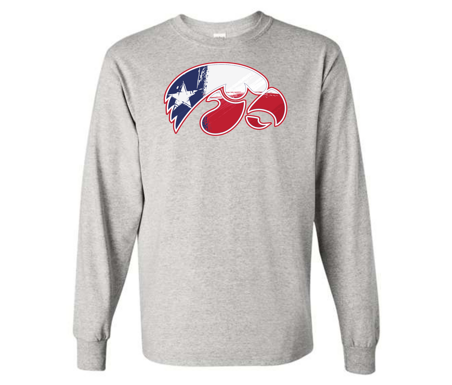 Texas Flag Hawk Sweatshirt & Hoodie & Long Sleeve Shirt