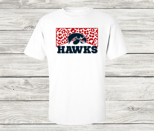 Hawks Cheetah Print White Shirt